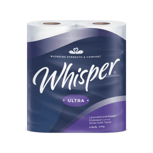 Toilet Roll 3ply Whsiper 20m