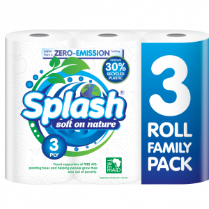 Kitchen Towel Splash 3pk – Soft on Nature, 3-Ply