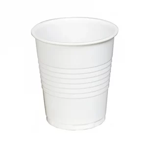 Polypropylene White Water Cups – 180ml