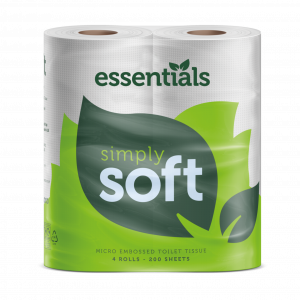 Simply Soft 2 ply white toilet roll